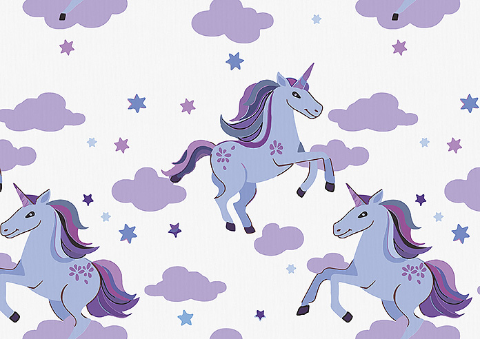 Unicorn Magic, Purple - Made to Measure Curtains - Image 8